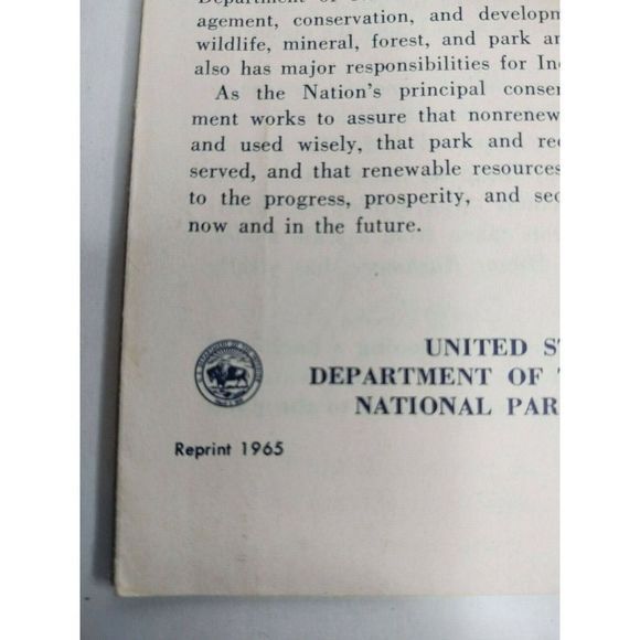 Vintage Ad Advertising 1965 Mount Rushmore National Park Brochure Pamphlet Map - Picture 5 of 8